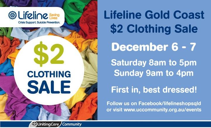 Lifeline Gold Coast 2 Clothing Sale